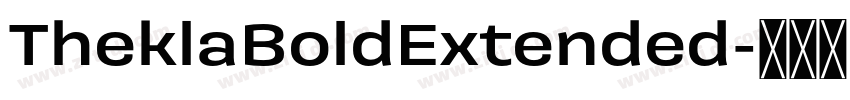 TheklaBoldExtended字体转换