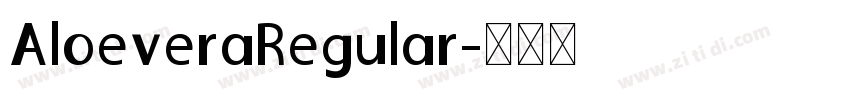 AloeveraRegular字体转换
