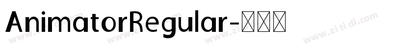 AnimatorRegular字体转换