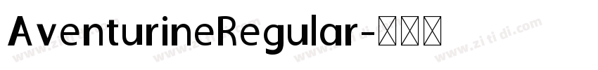 AventurineRegular字体转换