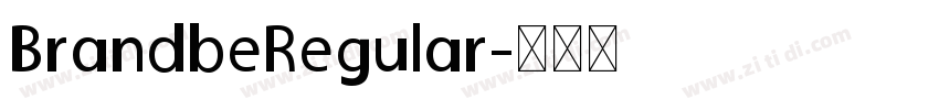 BrandbeRegular字体转换