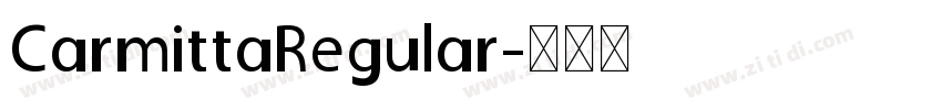 CarmittaRegular字体转换