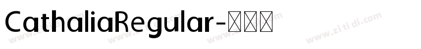 CathaliaRegular字体转换