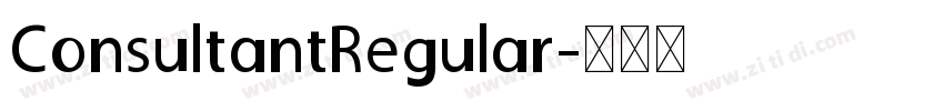ConsultantRegular字体转换