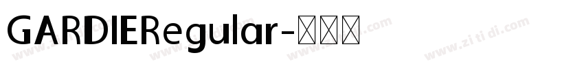 GARDIERegular字体转换