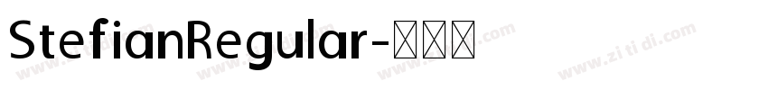StefianRegular字体转换