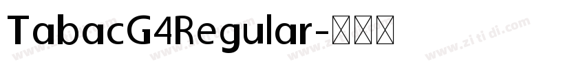 TabacG4Regular字体转换