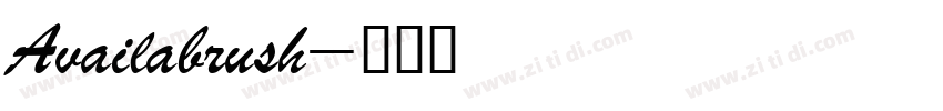 Availabrush字体转换