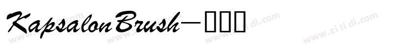 KapsalonBrush字体转换