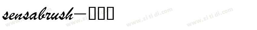 sensabrush字体转换