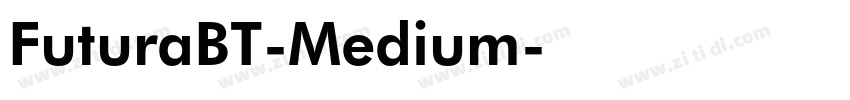 FuturaBT-Medium字体转换