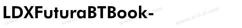 LDXFuturaBTBook字体转换