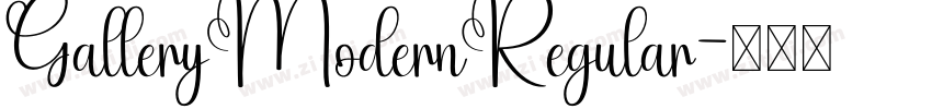 GalleryModernRegular字体转换