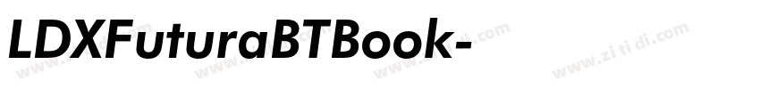 LDXFuturaBTBook字体转换