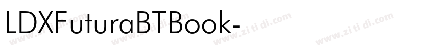 LDXFuturaBTBook字体转换