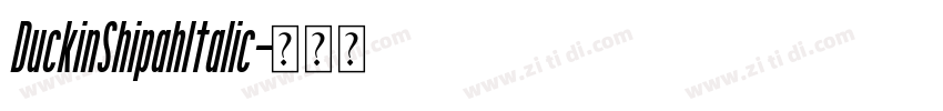 DuckinShipahItalic字体转换