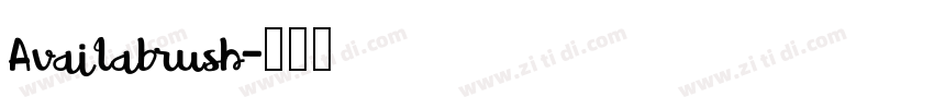 Availabrush字体转换