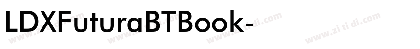 LDXFuturaBTBook字体转换