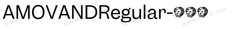 AMOVANDRegular字体转换