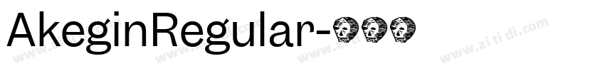 AkeginRegular字体转换