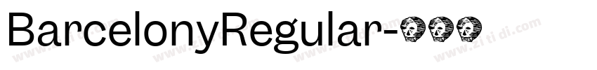 BarcelonyRegular字体转换