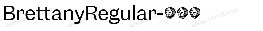 BrettanyRegular字体转换