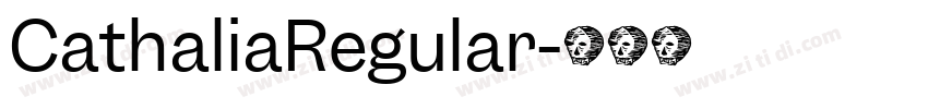 CathaliaRegular字体转换