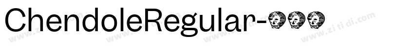 ChendoleRegular字体转换