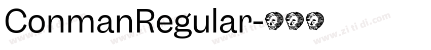 ConmanRegular字体转换