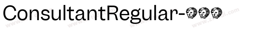 ConsultantRegular字体转换