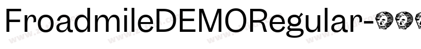 FroadmileDEMORegular字体转换