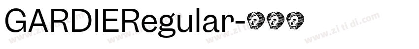 GARDIERegular字体转换