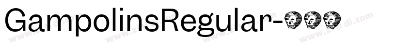 GampolinsRegular字体转换