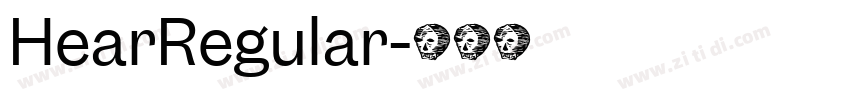 HearRegular字体转换