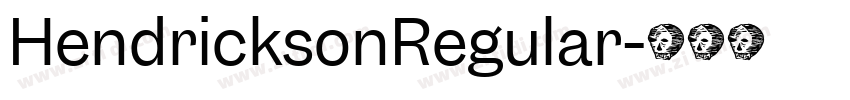 HendricksonRegular字体转换
