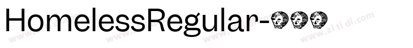 HomelessRegular字体转换