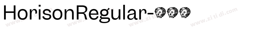 HorisonRegular字体转换