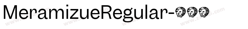 MeramizueRegular字体转换