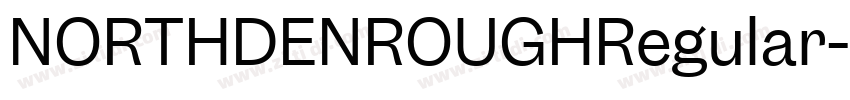 NORTHDENROUGHRegular字体转换