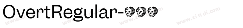 OvertRegular字体转换