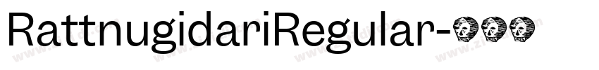 RattnugidariRegular字体转换