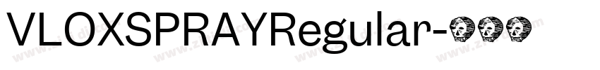 VLOXSPRAYRegular字体转换
