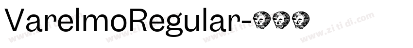 VarelmoRegular字体转换