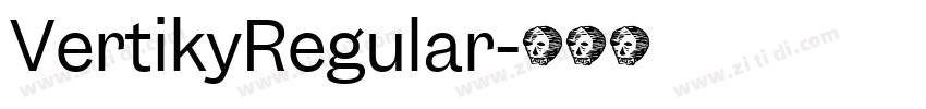 VertikyRegular字体转换