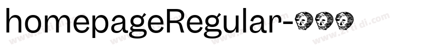 homepageRegular字体转换