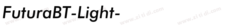 FuturaBT-Light字体转换