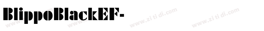 BlippoBlackEF字体转换