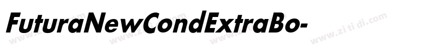 FuturaNewCondExtraBo字体转换