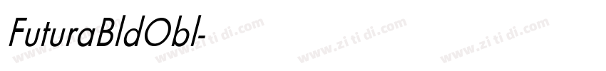 FuturaBldObl字体转换 FuturaBldObl字体转换