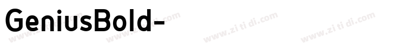 GeniusBold字体转换